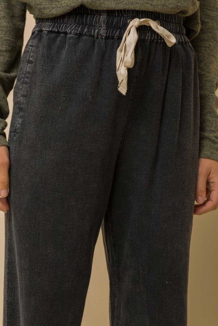 Hem Thread Washed Vintage Cargo Jogger Pants Final Sale