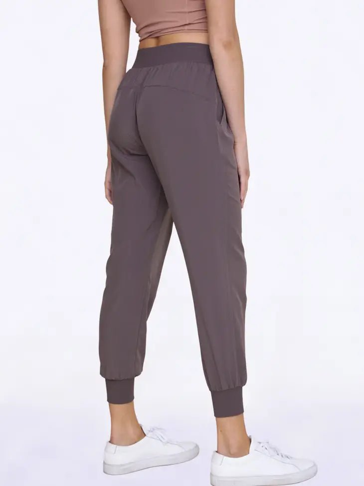 High - Waisted Capri Joggers - Cocoa | Mono B | Evolve Fit Wear