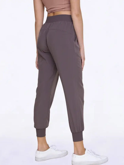 High - Waisted Capri Joggers - Cocoa | Mono B | Evolve Fit Wear