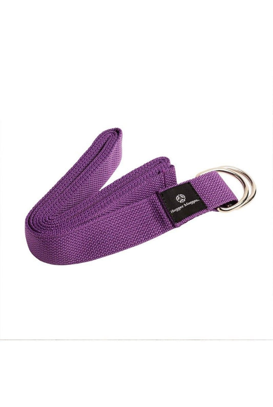 Hugger Mugger Cotton D - Ring 6 ft. Yoga Strap - Purple | Hugger Mugger | Evolve Fit Wear