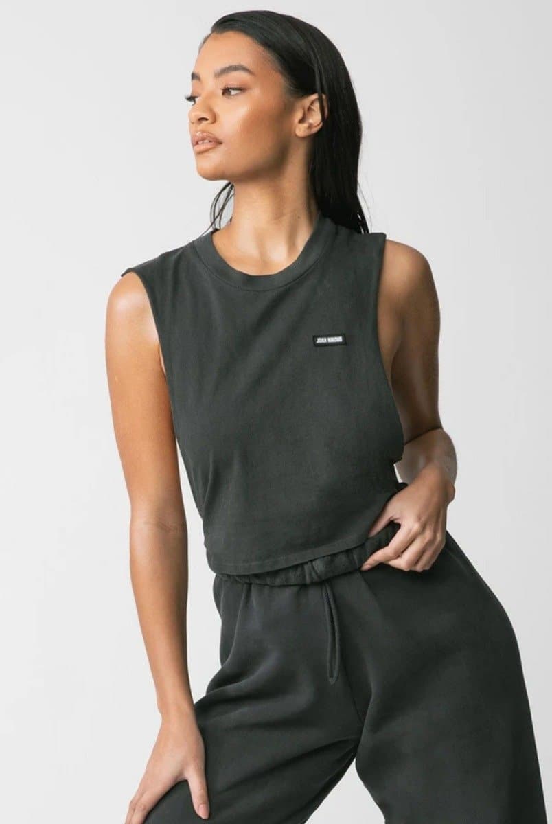 Joah Brown Cut Off Boyfriend Tank - Black | Joah Brown | Evolve Fit Wear