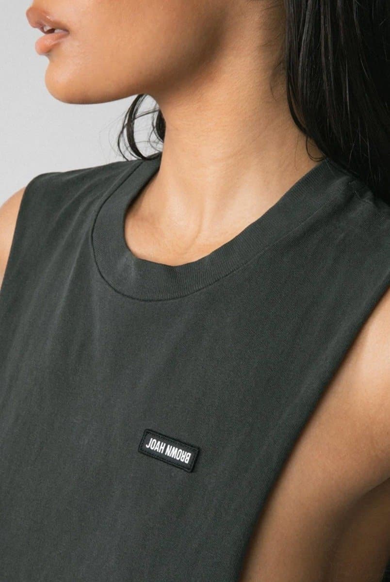 Joah Brown Cut Off Boyfriend Tank - Black | Joah Brown | Evolve Fit Wear