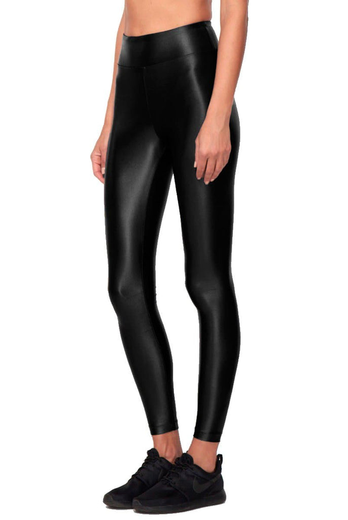 Shiny Black Spandex Leggings from Koral Activewear : r/TheSecondSkinSpandex