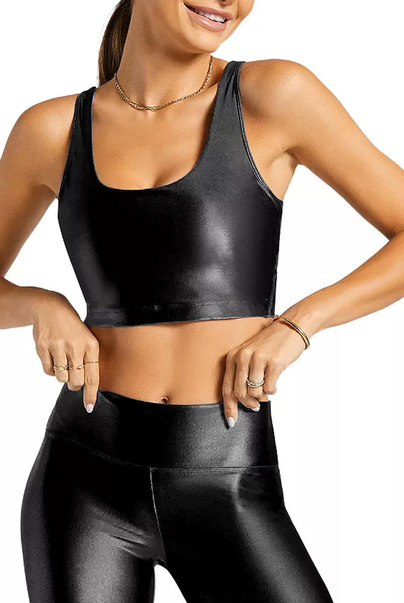 Koral Infinity Crop Top - Black