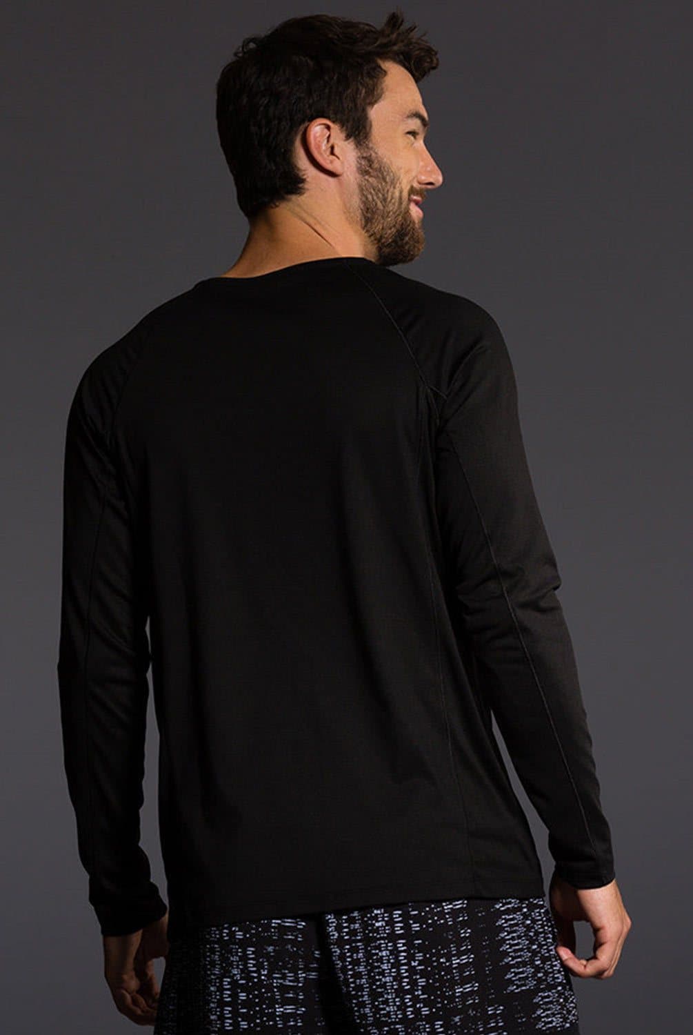 Men's Performance Fabric Raglan Long Sleeve Tee | Onzie | Evolve Fit Wear