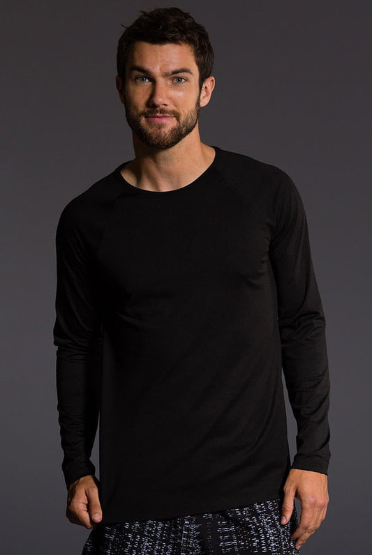 Men's Performance Fabric Raglan Long Sleeve Tee | Onzie | Evolve Fit Wear