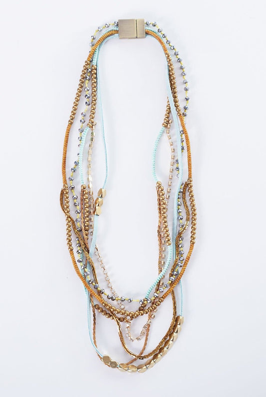 Mixed Media Statement Necklace | - | Evolve Fit Wear