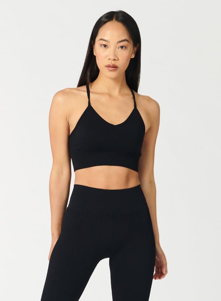 One By One Bra - V - Neck Seamless Sports Bra with Removable Cups | NUX | Evolve Fit Wear