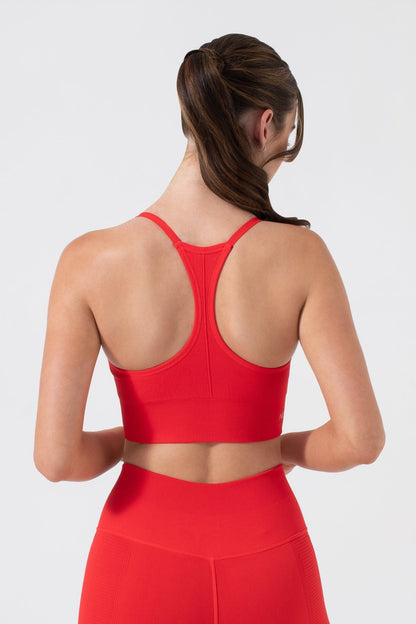 One By One Bra - V - Neck Seamless Sports Bra with Removable Cups | NUX | Evolve Fit Wear