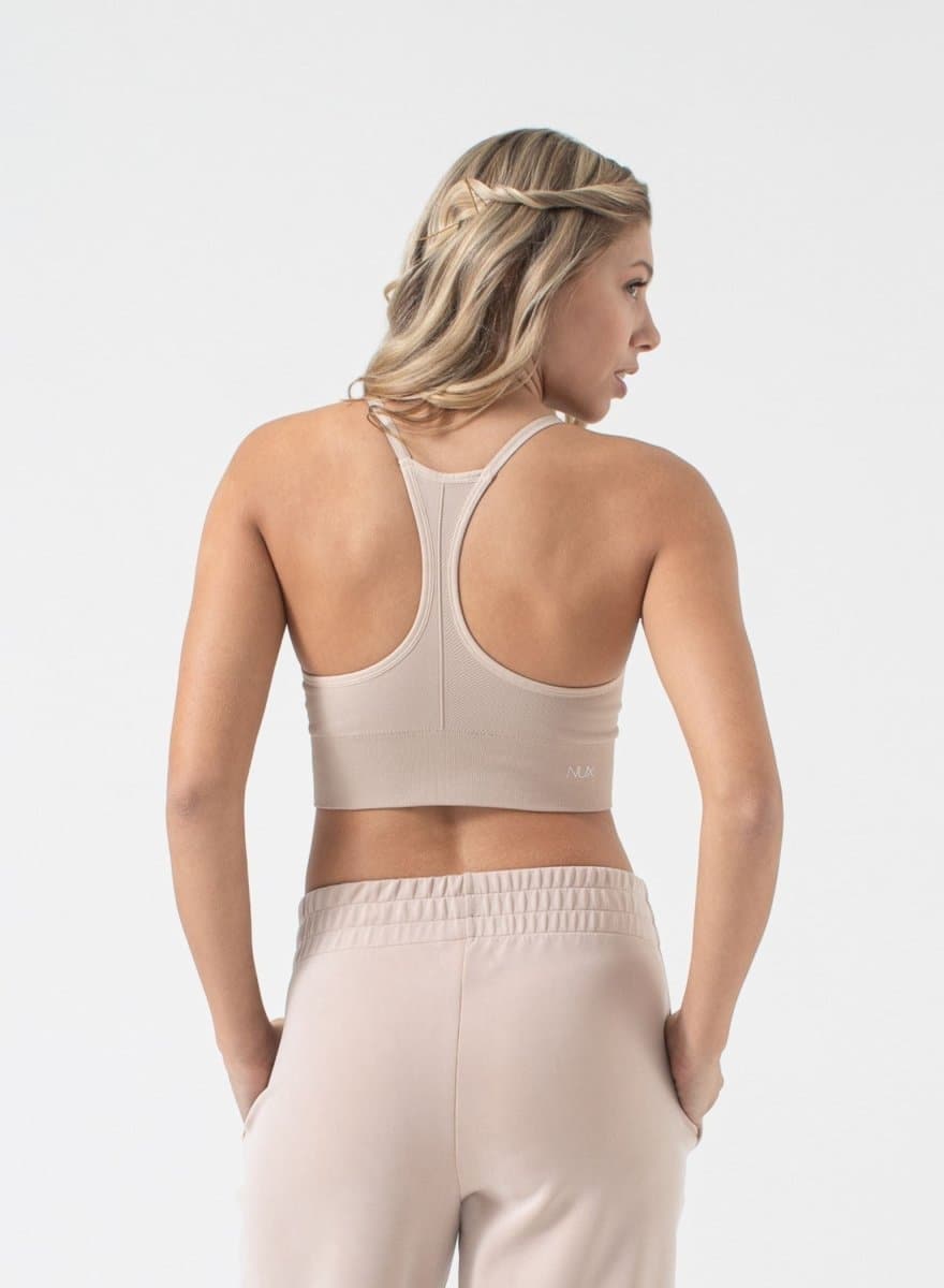 One By One Bra - V - Neck Seamless Sports Bra with Removable Cups | NUX | Evolve Fit Wear