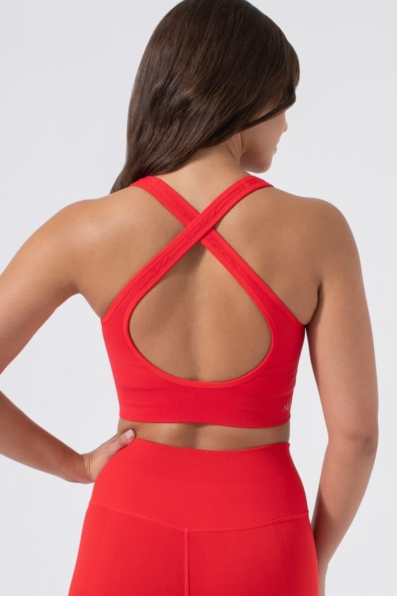 One by One Scoop Bra - Seamless Criss - Cross Back Strap | NUX | Evolve Fit Wear