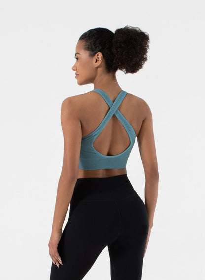 One by One Scoop Bra - Seamless Criss - Cross Back Strap | NUX | Evolve Fit Wear