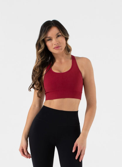 One by One Scoop Bra - Seamless Criss - Cross Back Strap | NUX | Evolve Fit Wear