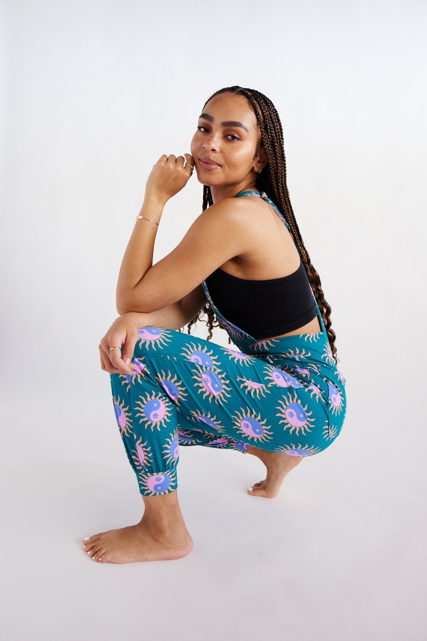 Overall Jumpsuit - Tropical Yin Yang | Swaay | Evolve Fit Wear