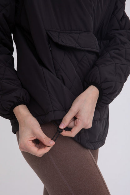 Padded Puffer Quilted Pullover Jacket | Mono B | Evolve Fit Wear