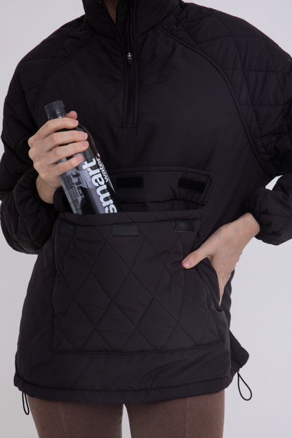 Padded Puffer Quilted Pullover Jacket | Mono B | Evolve Fit Wear