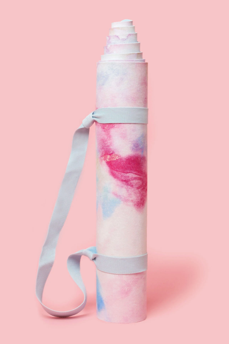 Popflex Heart Unicorn Vegan Suede Yoga Mat Evolve Fit Wear