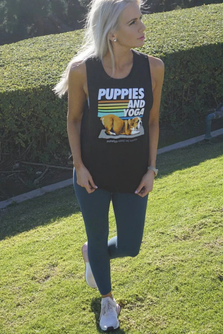 puppies-puppies-yoga-classic-sleeveless-tee-puppies-make-me-happy-evolve-fit-wear-141133 - Evolve Fit Wear - puppies-puppies-yoga-classic-sleeveless-tee-puppies-make-me-happy-evolve-fit-wear-141133