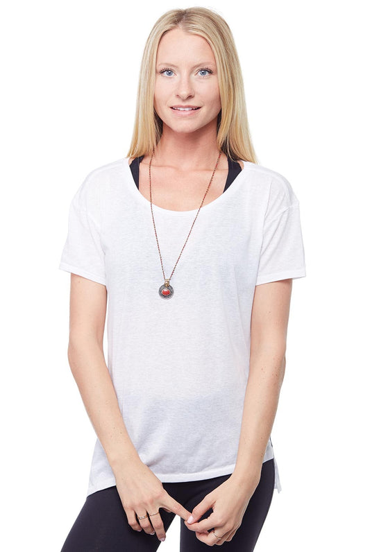 Ramee Turkish Glass Bead Vintage Coin Pendant | Native Gem Jewelry | Evolve Fit Wear