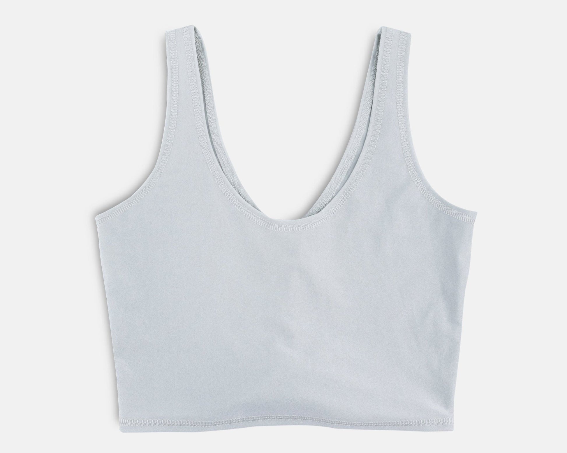 Rogue Crop Top in Shiny Silver | Vagabond Goods | Evolve Fit Wear