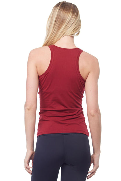 Sandra McCray Flat High Neck Tank w - Bra | Sandra McCray | Evolve Fit Wear