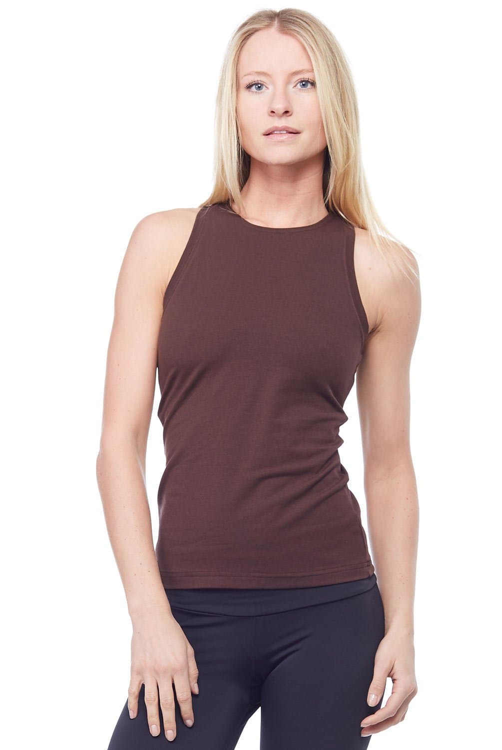 Sandra McCray Flat High Neck Tank w - Bra | Sandra McCray | Evolve Fit Wear