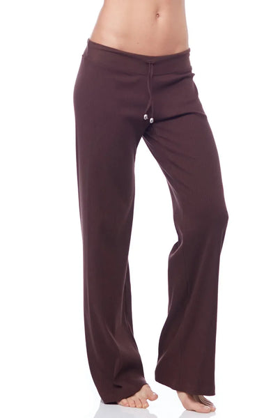 Ribbed Drawstring Pants Wide Legged Relaxed Fit - Evolve Fit Wear