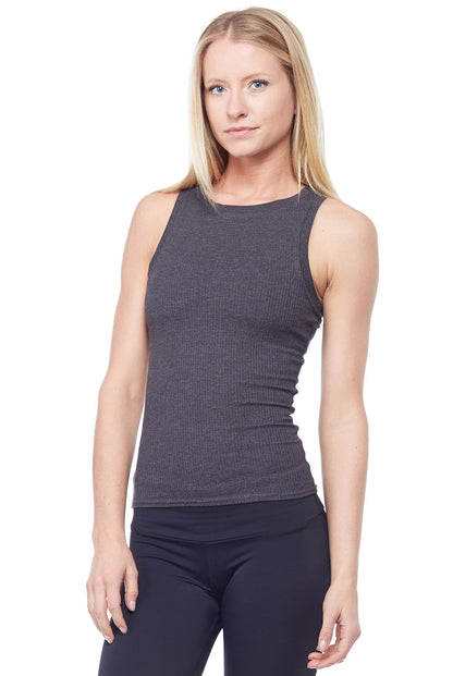 Sandra McCray Ribbed High Neck Tank | Sandra McCray | Evolve Fit Wear