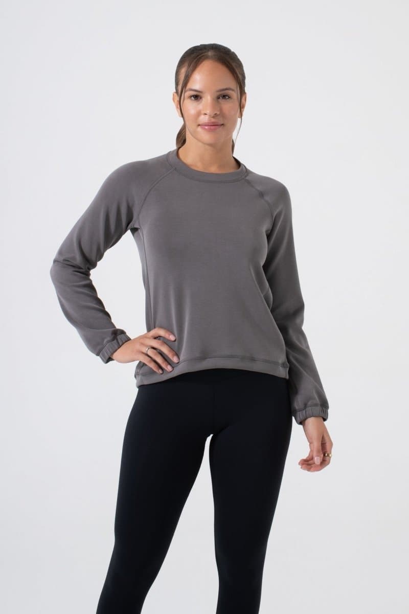 Sleek Sweat - Ultra Soft Relaxed Fit Crew Neck Sweatshirt for Women | NUX | Evolve Fit Wear
