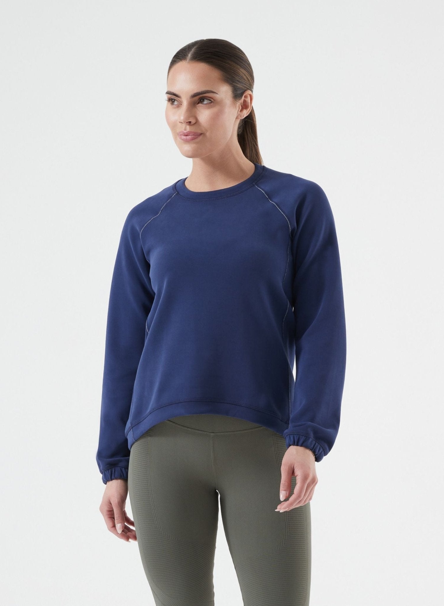 Sleek Sweat - Ultra Soft Relaxed Fit Crew Neck Sweatshirt for Women | NUX | Evolve Fit Wear