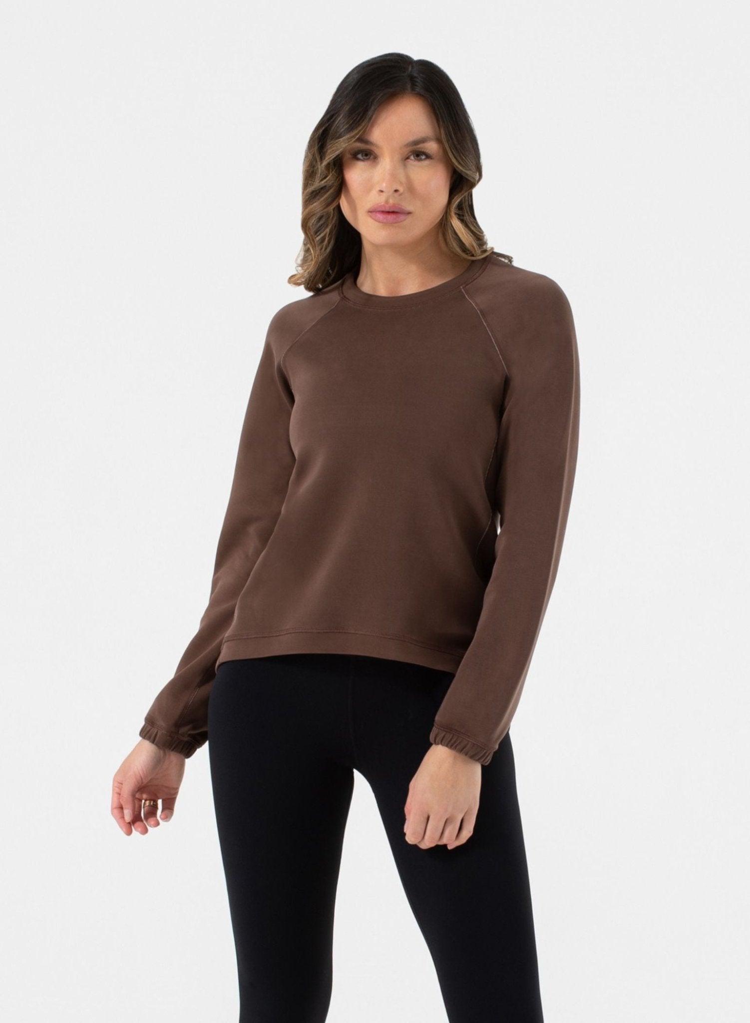 Sleek Sweat - Ultra Soft Relaxed Fit Crew Neck Sweatshirt for Women | NUX | Evolve Fit Wear