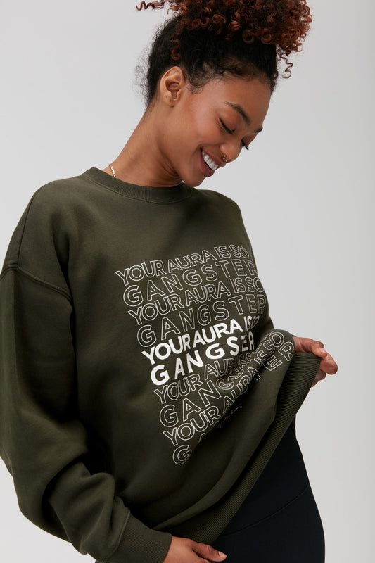 Spiritual Gangster Aura Boyfriend Sweatshirt | Spiritual Gangster | Evolve Fit Wear