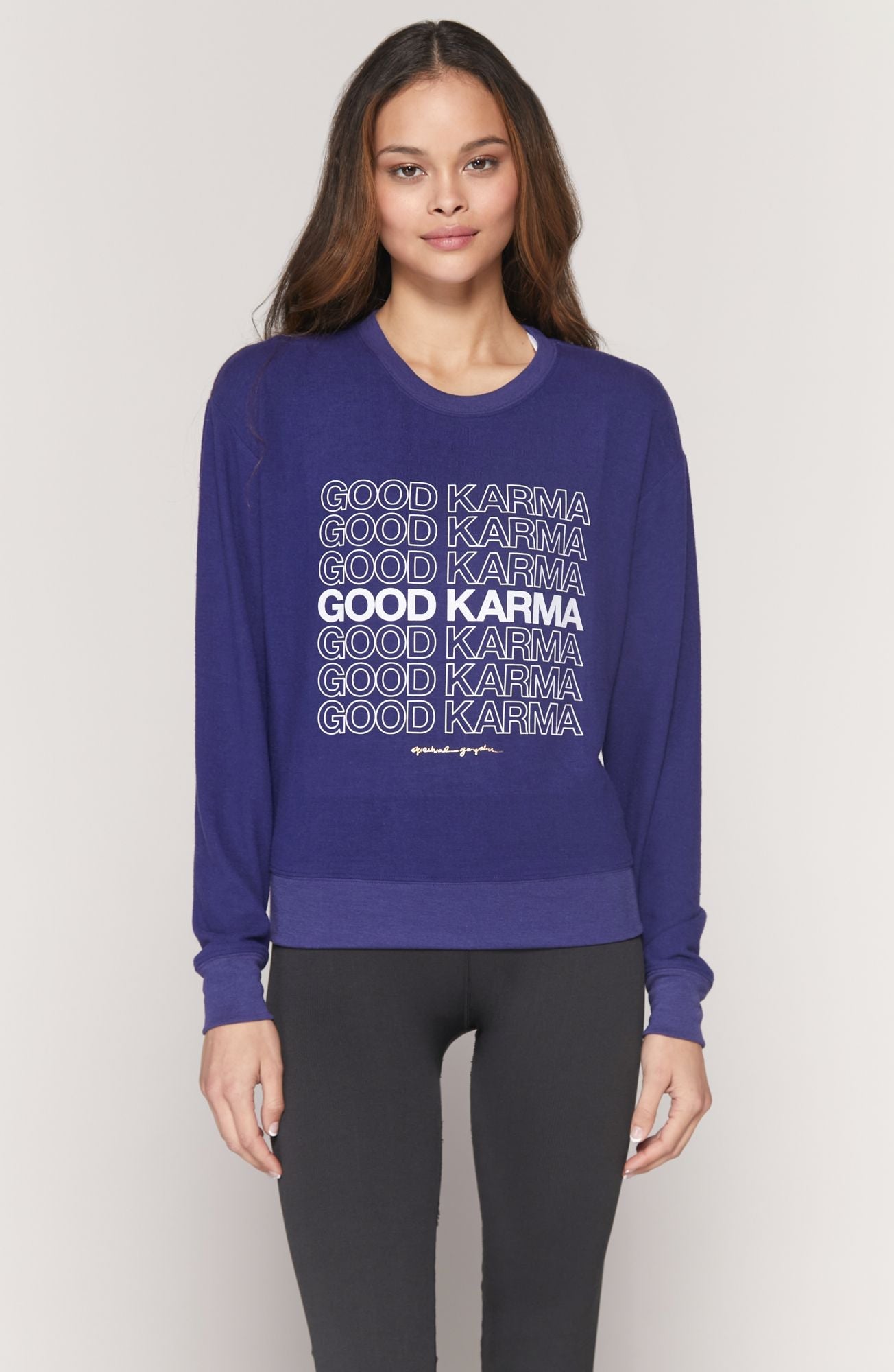 Spiritual Gangster Good Karma Crew Neck | Spiritual Gangster | Evolve Fit Wear