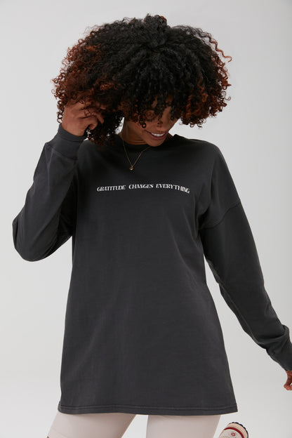 Spiritual Gangster Gratitude Long Sleeve Top