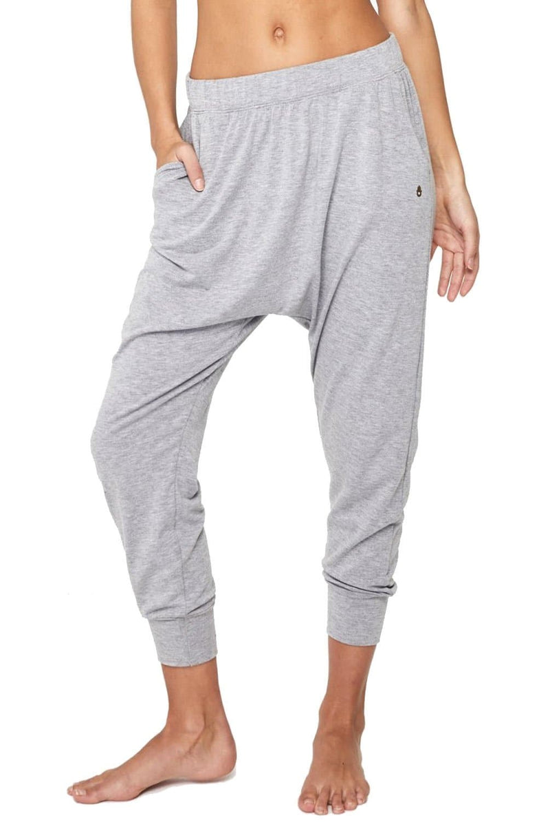 Spiritual Gangster Harem Pant in Heather Grey