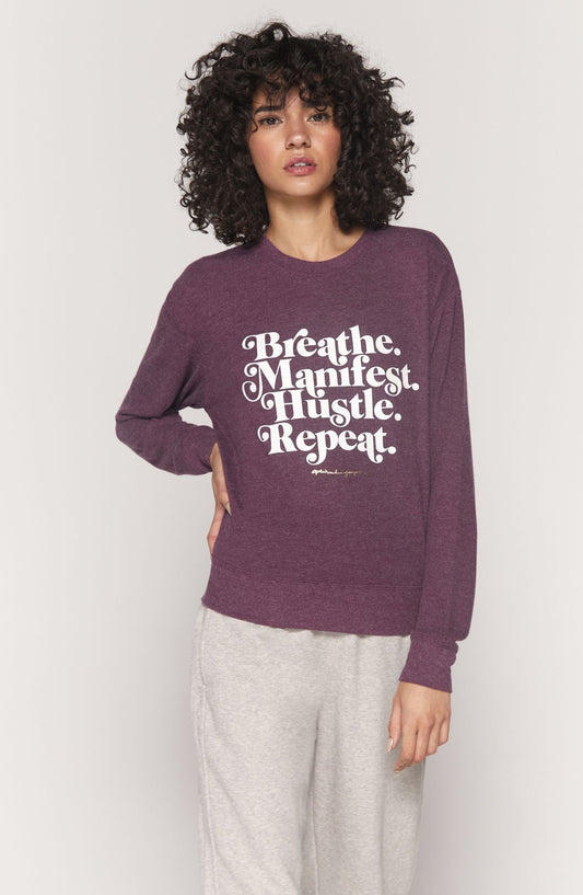 Spiritual Gangster Hustle Crew Neck | Spiritual Gangster | Evolve Fit Wear