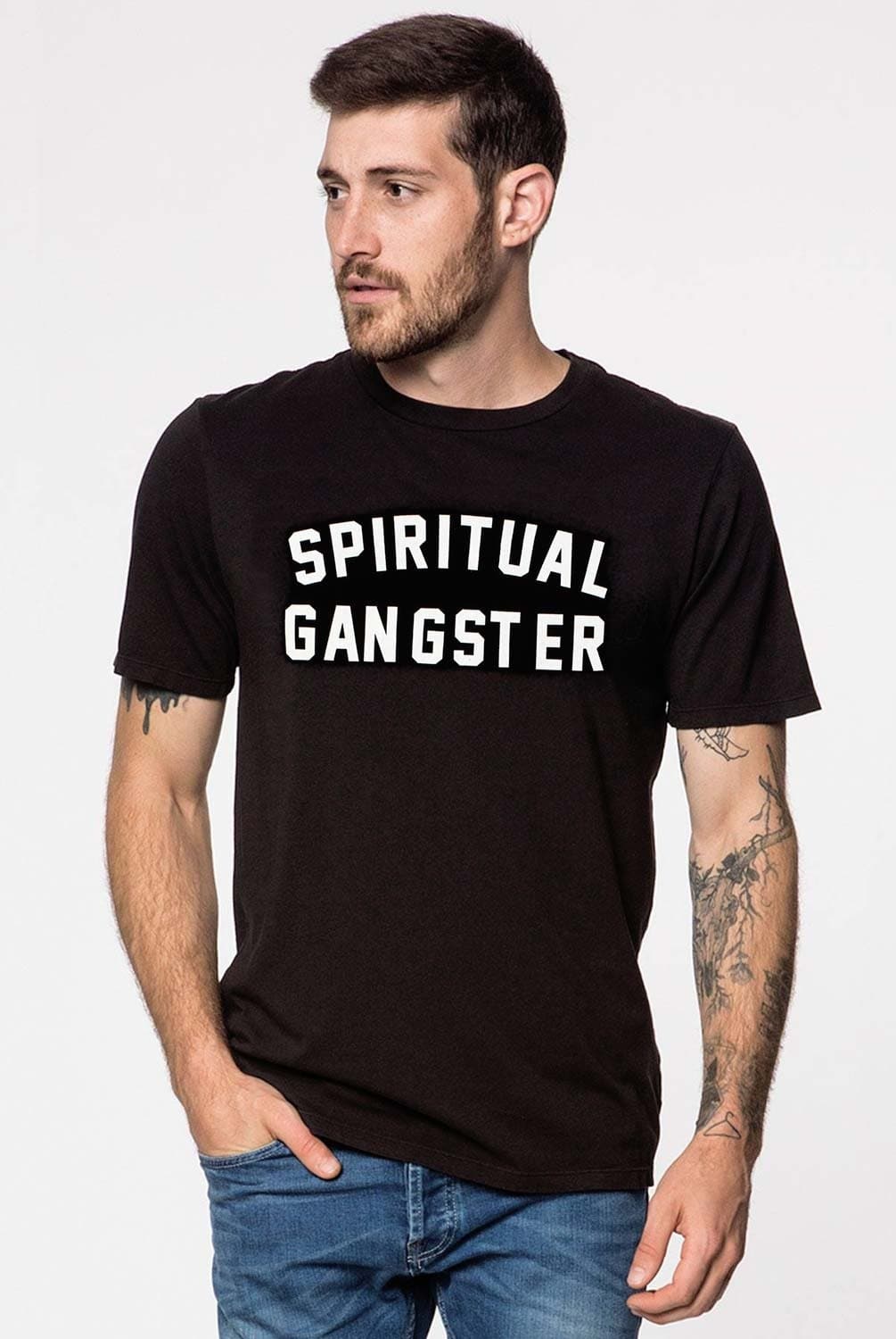 Mens Spiritual Gangster Jersey Tee - Evolve Fit Wear