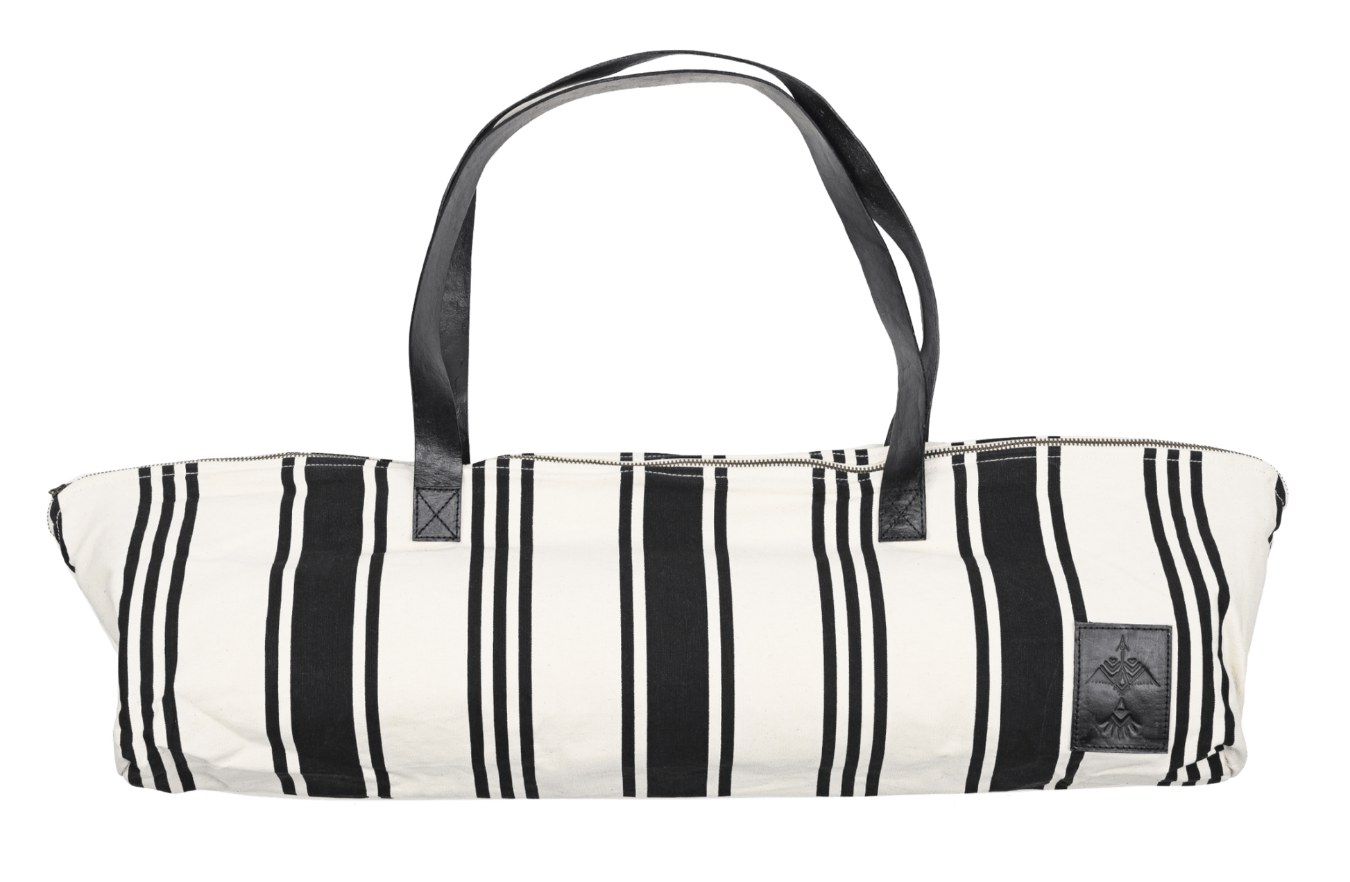 St Tropez Yoga Mat Tote - Black Stripe | Vagabond Goods | Evolve Fit Wear