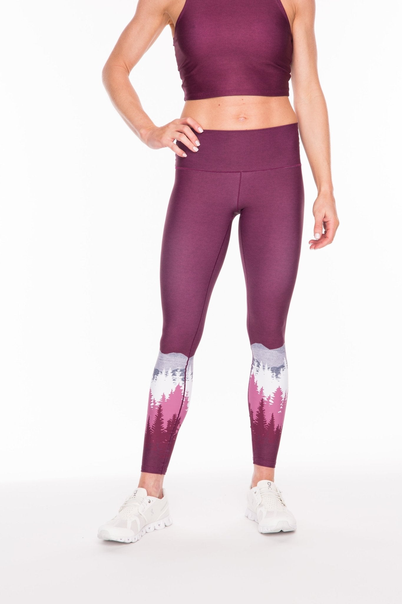 Summit Yoga Pants - Burgundy | Colorado Threads Clothing | Evolve Fit Wear
