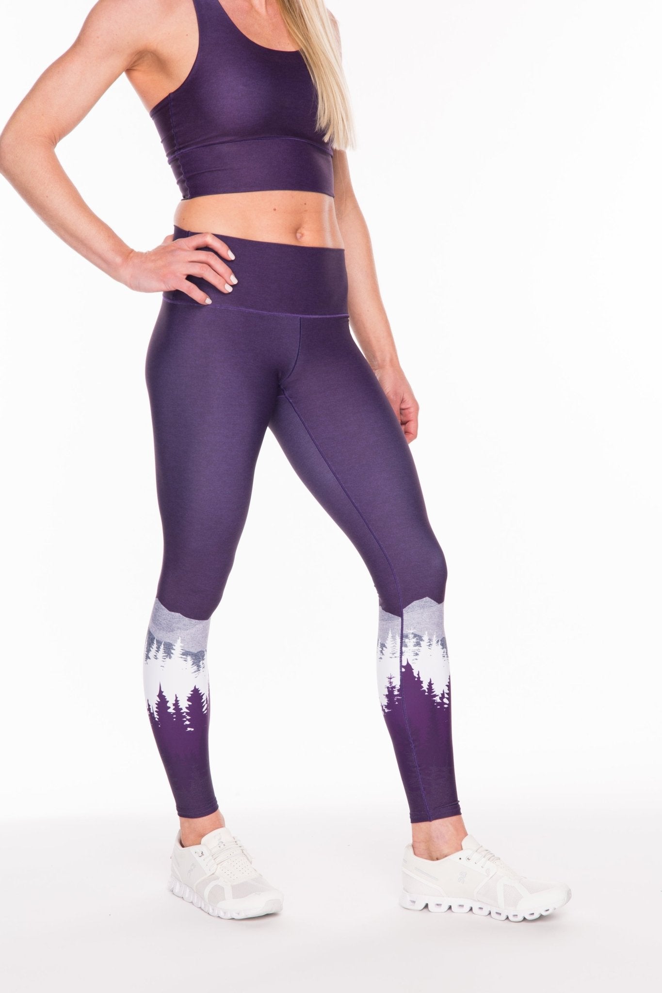 Summit Yoga Pants - Purple | Colorado Threads Clothing | Evolve Fit Wear