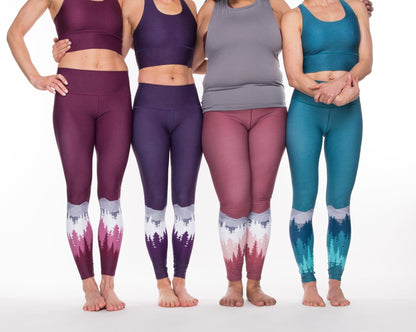 Summit Yoga Pants - Purple | Colorado Threads Clothing | Evolve Fit Wear