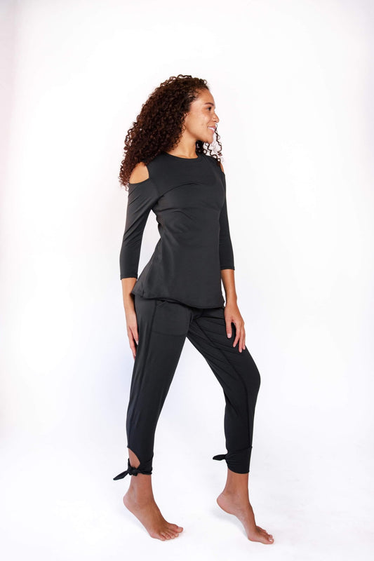 Sunday Jogger in Jet Black | Yoga Democracy | Evolve Fit Wear