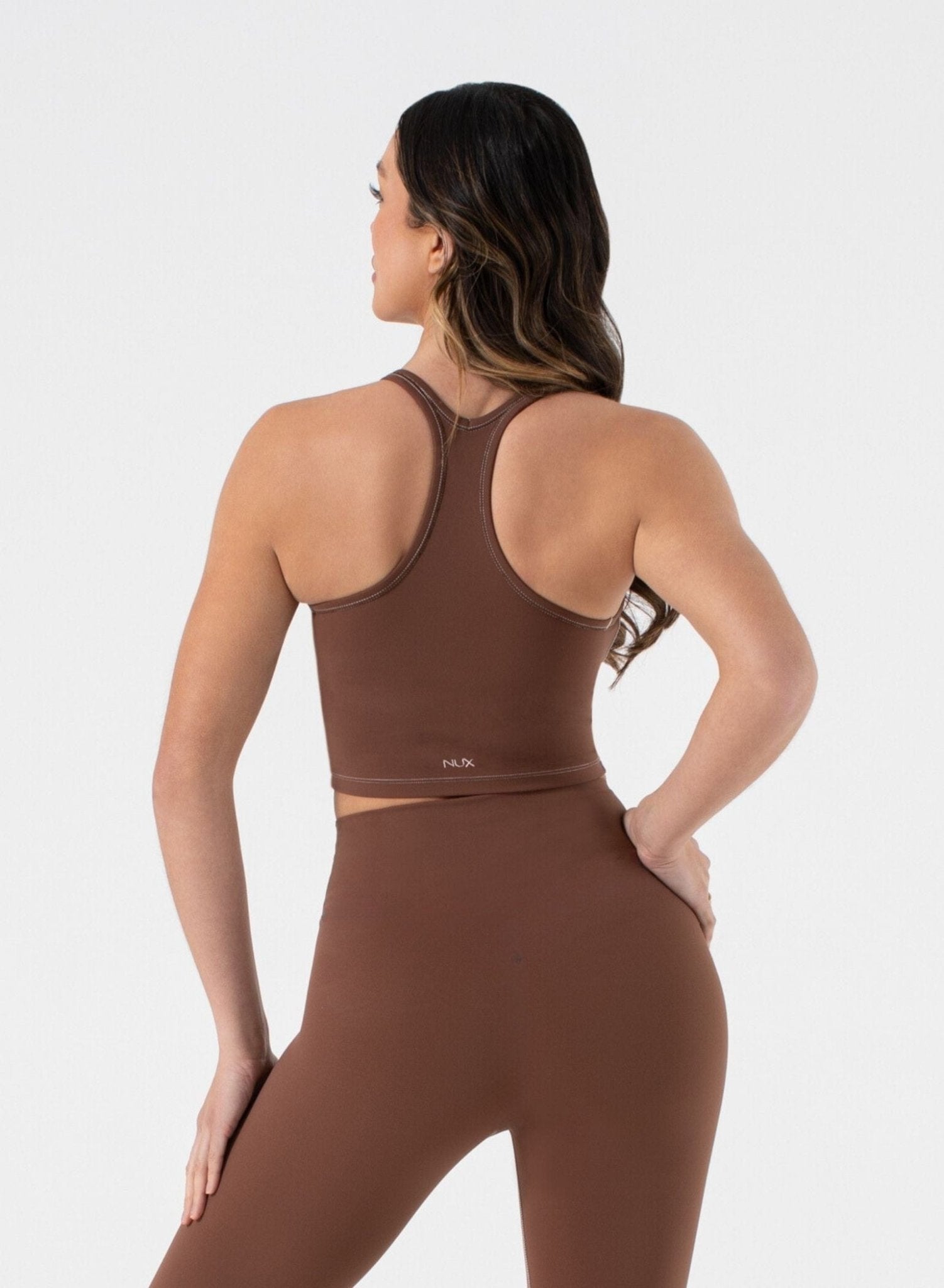 Sustainable Willow Cami: Y - Back Shelf Bra & Removable Cups | NUX | Evolve Fit Wear