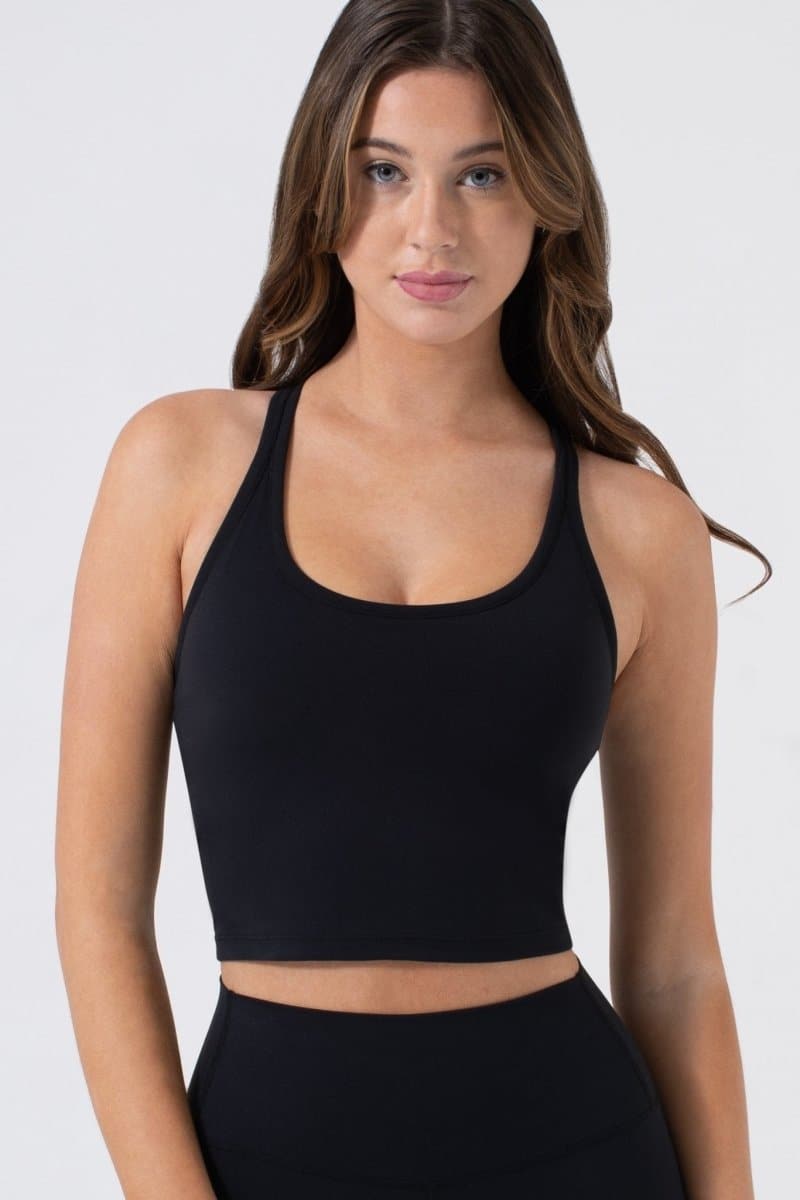 Sustainable Willow Cami: Y - Back Shelf Bra & Removable Cups | NUX | Evolve Fit Wear