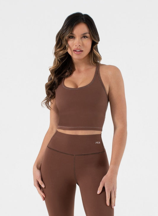 Sustainable Willow Cami: Y - Back Shelf Bra & Removable Cups | NUX | Evolve Fit Wear