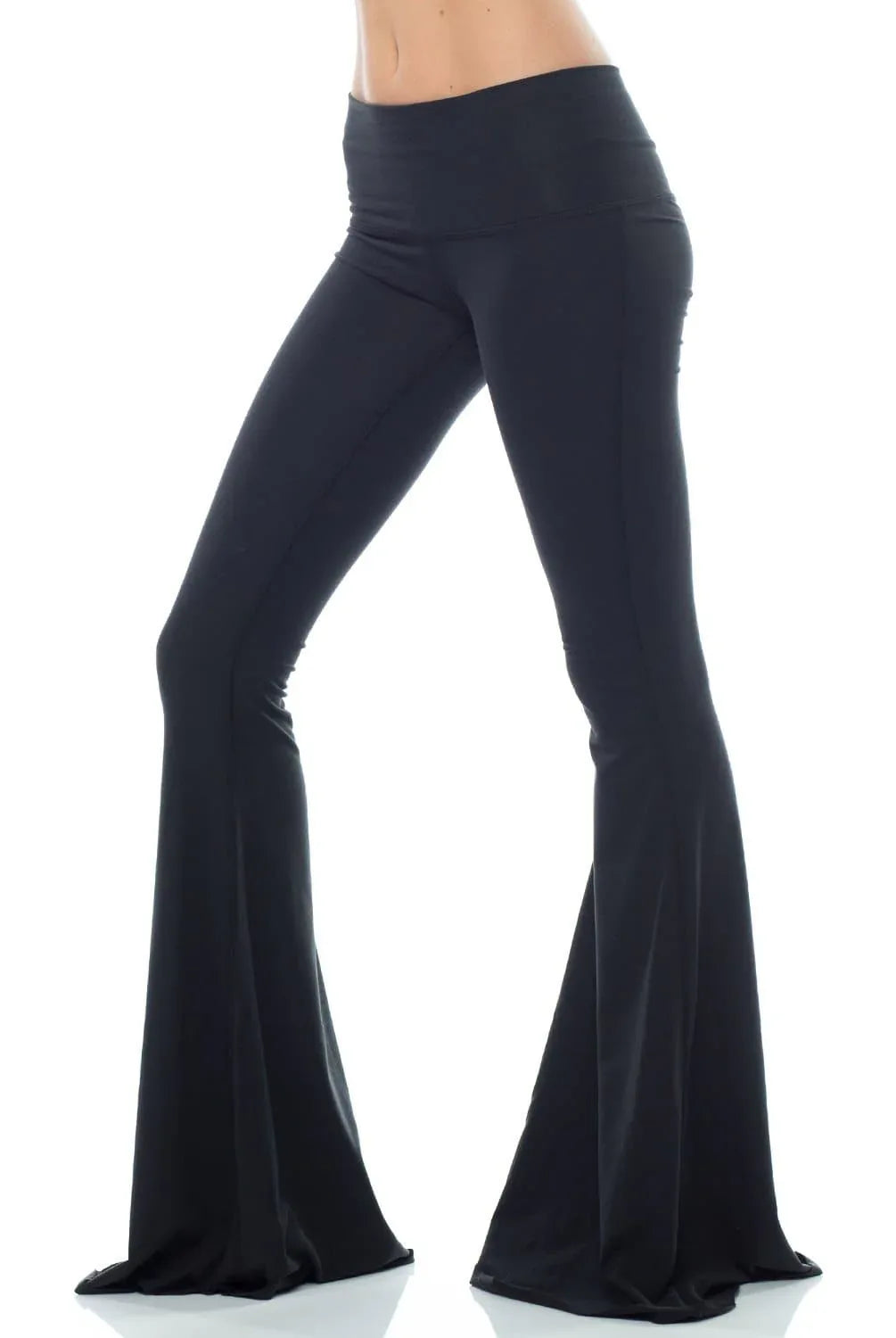teeki-solid-black-bell-bottom-teeki-evolve-fit-wear-168860 - Evolve Fit Wear - teeki-solid-black-bell-bottom-teeki-evolve-fit-wear-168860