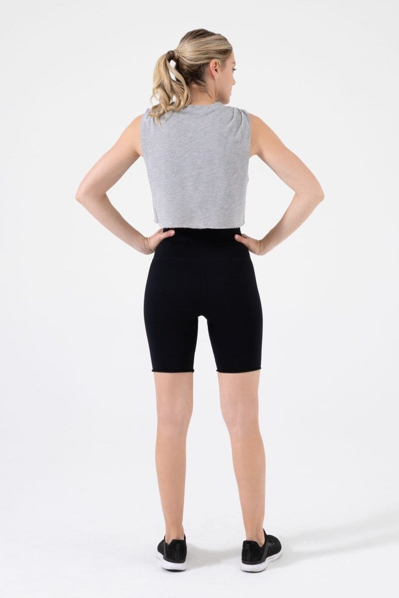 Terry Sleeveless T0375:T0375-Heather Grey-XS - NUX