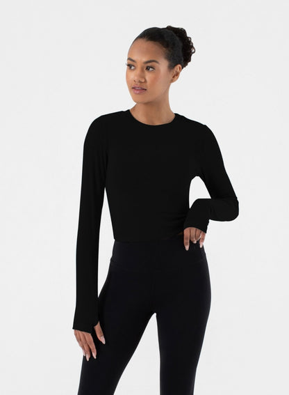 Ultra Soft Acacia Twist Back Long Sleeve | NUX | Evolve Fit Wear