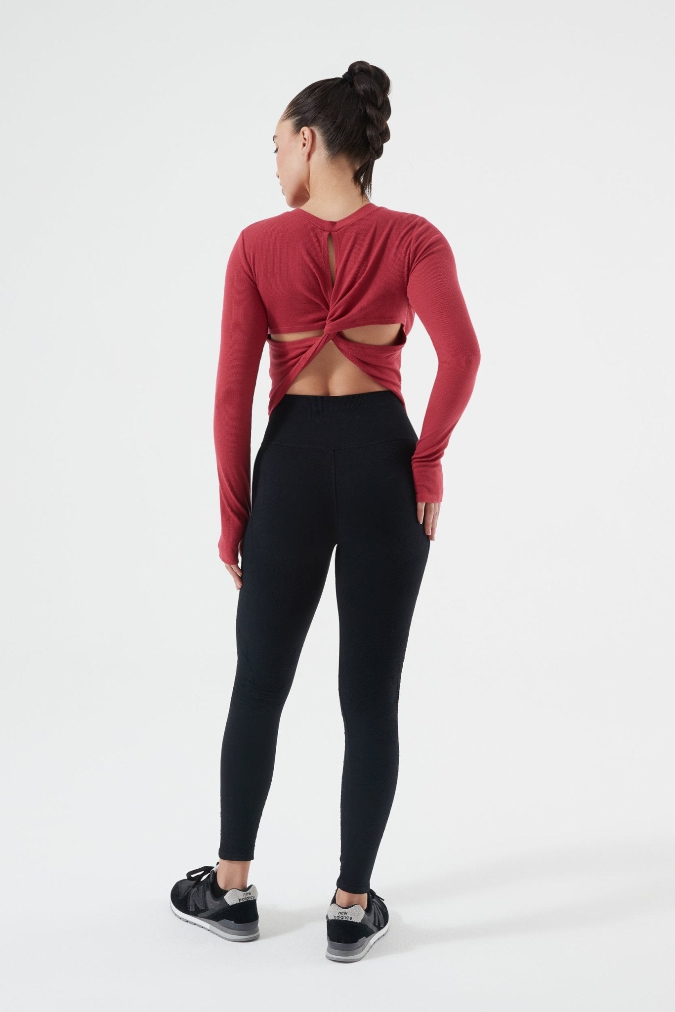 Ultra Soft Acacia Twist Back Long Sleeve | NUX | Evolve Fit Wear