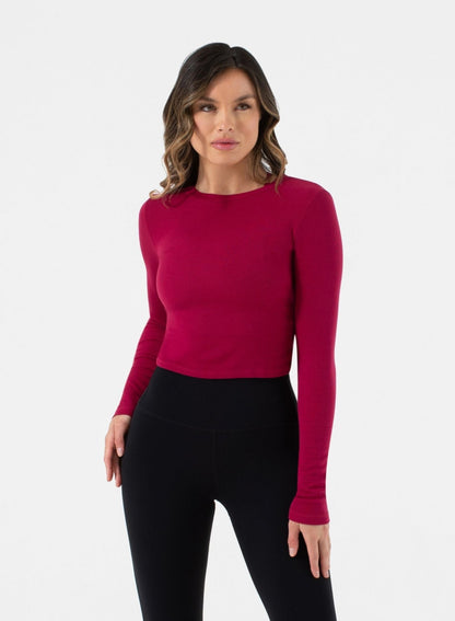 Ultra Soft Acacia Twist Back Long Sleeve | NUX | Evolve Fit Wear